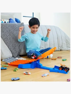 Legetøjsbiler & -Fartøjer-HotWheels Hot Wheels Monster Trucks Racedown Demolition Racerbane