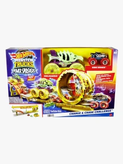 Legetøjsbiler & -Fartøjer-HotWheels Hot Wheels Power Smashers Race & Chase Legesæt