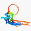 Legetøjsbiler & -Fartøjer-HotWheels Hot Wheels Stunt Tracks Big Air Crash Racerbane