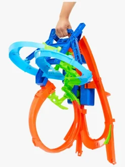 Legetøjsbiler & -Fartøjer-HotWheels Hot Wheels Stunt Tracks Big Air Crash Racerbane