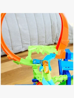 Legetøjsbiler & -Fartøjer-HotWheels Hot Wheels Stunt Tracks Big Air Crash Racerbane