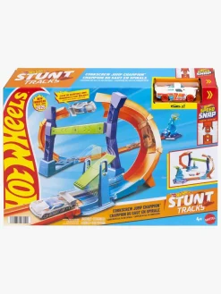 Legetøjsbiler & -Fartøjer-HotWheels Hot Wheels Stunt Tracks Corkscrew Jump Champion Racerbane