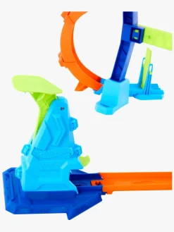 Legetøjsbiler & -Fartøjer-HotWheels Hot Wheels Stunt Tracks Corkscrew Jump Champion Racerbane