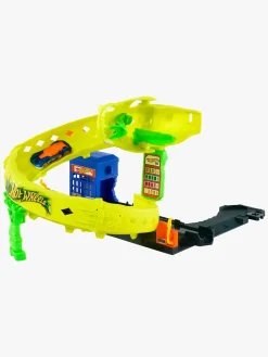 Legetøjsbiler & -Fartøjer-HotWheels Hot Wheels Stunt Tracks Corkscrew Jump Champion Legesæt