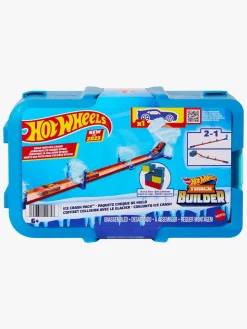 Legetøjsbiler & -Fartøjer-HotWheels Hot Wheels Track Builder Ice Crash Racerbane