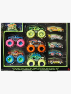 Legetøjsbiler & -Fartøjer-HotWheels Monster Trucks Selvlysende Multipack