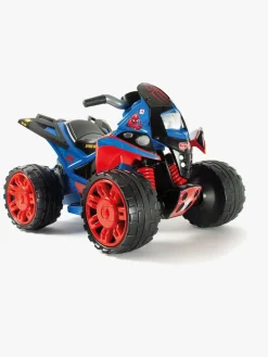 Elbiler & -Køretøjer-Injusa Elbil Quadbike Spiderman, Rød/Blå