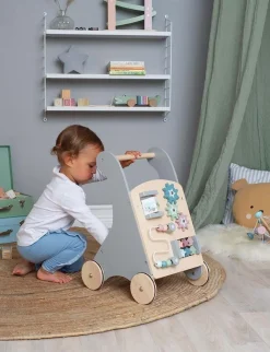 Legetøj Til Børn På 0-10 År|Babylegetøj-JaBaDaBaDo Aktivitetsvogn Grå/Beige/Flerfarvet