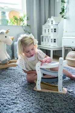 Legetøjsbiler & -Fartøjer-JaBaDaBaDo Bilrampe m. Biler Silver