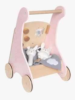 Babylegetøj-JaBaDaBaDo Bunny Aktivitetsvogn Lyserød/Beige