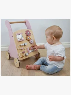 Babylegetøj-JaBaDaBaDo Bunny Aktivitetsvogn Lyserød/Beige