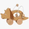 Trælegetøj-JaBaDaBaDo Dino Rulledyr med Kuglelabyrint
