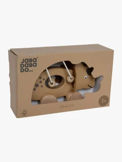 Trælegetøj-JaBaDaBaDo Dino Rulledyr med Kuglelabyrint