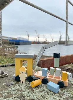 Legetøjsbiler & -Fartøjer-JaBaDaBaDo Kranvogn Magnet