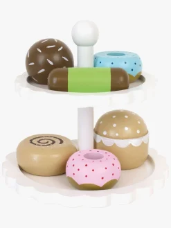 Rolleleg-JaBaDaBaDo Legetøjsmad Fad m. Kager, Hvid