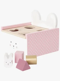 Babylegetøj-JaBaDaBaDo Puttekasse Bunny Lyserød/Hvid