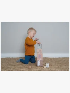 Babylegetøj-JaBaDaBaDo Stabelbar Terninger Natur