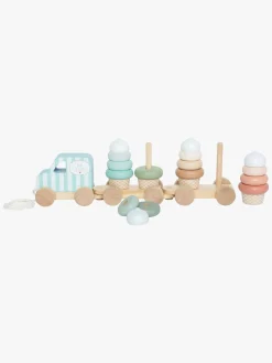 Trælegetøj-JaBaDaBaDo Tog med Klodser, Is