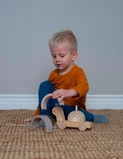 Trælegetøj|Legetøj Til Børn På 0-10 År-JaBaDaBaDo Træklegetøj Snegl med Regnbue