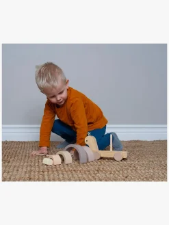 Trælegetøj|Legetøj Til Børn På 0-10 År-JaBaDaBaDo Træklegetøj Snegl med Regnbue