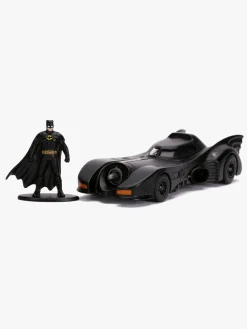 Legetøjsbiler & -Fartøjer|Legetøjsfigurer-JadaToys Jada Toys Batman Bil med Figur 1989 Batmobile 1:32 Sort