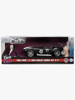 Legetøjsbiler & -Fartøjer|Legetøjsfigurer-JadaToys Jada Toys DC Comics Bil med Figur Two Face & 1965 Shelby Cobra 427 1:32 Sort/Hvid