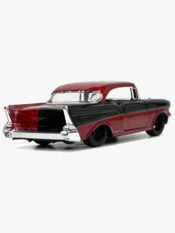 Legetøjsbiler & -Fartøjer|Legetøjsfigurer-JadaToys Jada Toys DC Comics Bil med Figur Harley Quinn & 1957 Chevy Bel Air 1:32 Sort/Rød