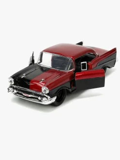 Legetøjsbiler & -Fartøjer|Legetøjsfigurer-JadaToys Jada Toys DC Comics Bil med Figur Harley Quinn & 1957 Chevy Bel Air 1:32 Sort/Rød