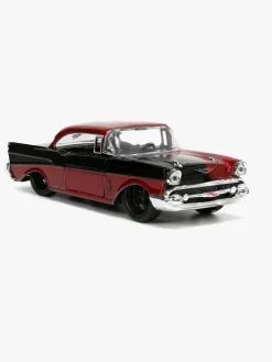 Legetøjsbiler & -Fartøjer|Legetøjsfigurer-JadaToys Jada Toys DC Comics Bil med Figur Harley Quinn & 1957 Chevy Bel Air 1:32 Sort/Rød