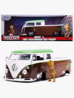 Legetøjsbiler & -Fartøjer|Legetøjsfigurer-JadaToys Jada Toys Marvel Bil med Figur Groot & Volkswagen Kombi Pickup 1:24 Flerfarvet