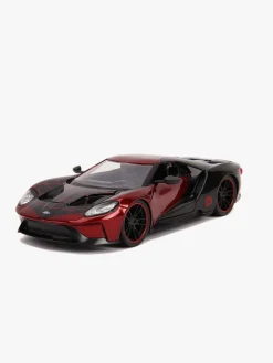 Legetøjsbiler & -Fartøjer|Legetøjsfigurer-JadaToys Jada Toys Spider-Man Bil med Figur Miles Morales 2017 Ford GT 1:2 Sort