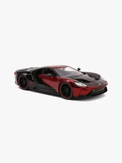 Legetøjsbiler & -Fartøjer|Legetøjsfigurer-JadaToys Jada Toys Spider-Man Bil med Figur Miles Morales 2017 Ford GT 1:2 Sort