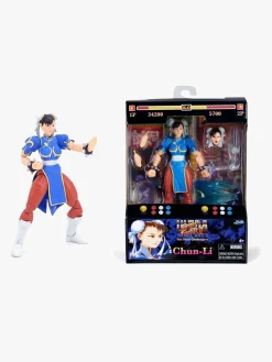 Legetøjsfigurer-JadaToys Jada Toys Street Fighter II Chun-Li 6" Actionfigur Flerfarvet