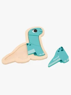 Spil & Puslespil-Janod 4 Progressive Puslespil Dinosaurer 14 Brikker