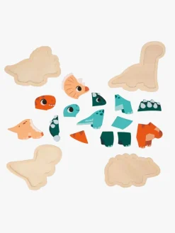 Spil & Puslespil-Janod 4 Progressive Puslespil Dinosaurer 14 Brikker