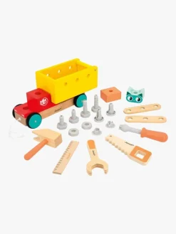 Trælegetøj-Janod Brico'Kids Pull Along DIY Lastbil 14 Dele
