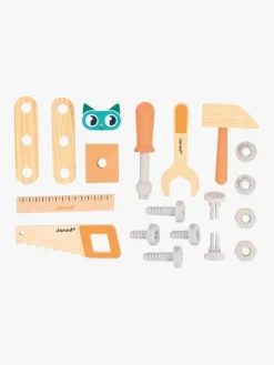 Trælegetøj-Janod Brico'Kids Pull Along DIY Lastbil 14 Dele