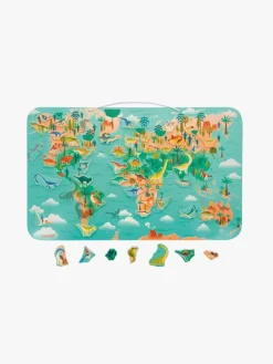 Lærerig Leg-Janod DINO  Magnetisk Verdenskort