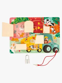 Spil & Puslespil-Janod Låsebræt Bondegård