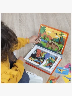 Bøger-Janod Magneti'Book Dinosaurer Magnetsæt 40 Stk. Flerfarvet