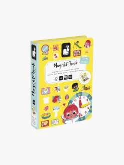 Bøger-Janod Magneti'Book Lær Klokken Magnetsæt 75 Stk. Flerfarvet