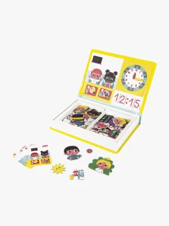 Bøger-Janod Magneti'Book Lær Klokken Magnetsæt 75 Stk. Flerfarvet