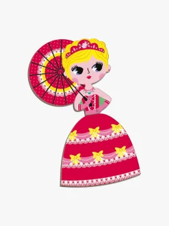 Bøger-Janod Magneti'Book Princesses Magnetsæt 55 Stk. Flerfarvet