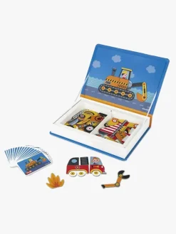 Bøger-Janod Magneti'Book Racers Magnetsæt 50 Stk. Flerfarvet