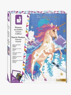 Kreativt Legetøj-Janod Paint By Numbers Akvarelsæt Enhjørning