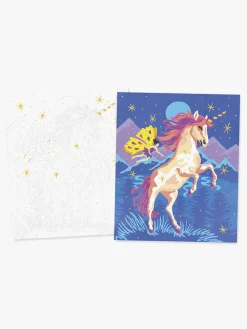 Kreativt Legetøj-Janod Paint By Numbers Akvarelsæt Enhjørning