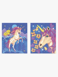 Kreativt Legetøj-Janod Paint By Numbers Akvarelsæt Enhjørning