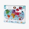 Vandlegetøj-Janod Puslespil Badelegetøj Explorers Map