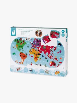 Vandlegetøj-Janod Puslespil Badelegetøj Explorers Map