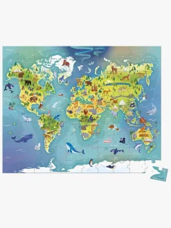 Spil & Puslespil-Janod Puslespil Verdenskort 100 Brikker